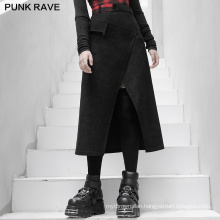 Punk style winter women skirt high waist A line mid length good quality skirts OPQ-890BQF lady clothes wholesale price PUNK RAVE